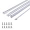 South Main Hardware 16 in. White Coated Steel Euro Bottom Mount Drawer Slides SLIDE-R-16 - alternate 1